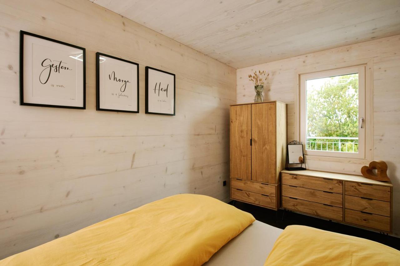 Ferienwohnung Holzgenuss Lehrberg ภายนอก รูปภาพ