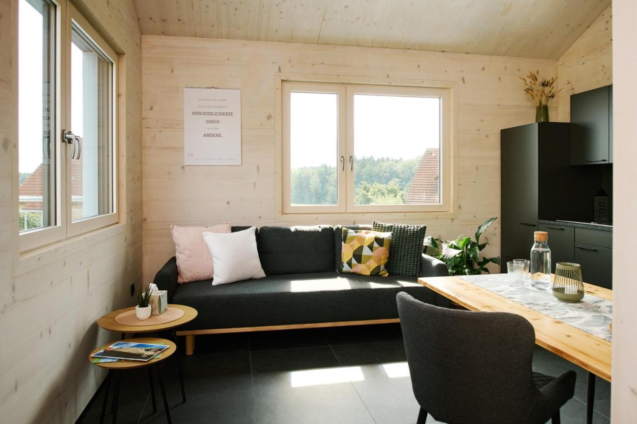 Ferienwohnung Holzgenuss Lehrberg ภายนอก รูปภาพ